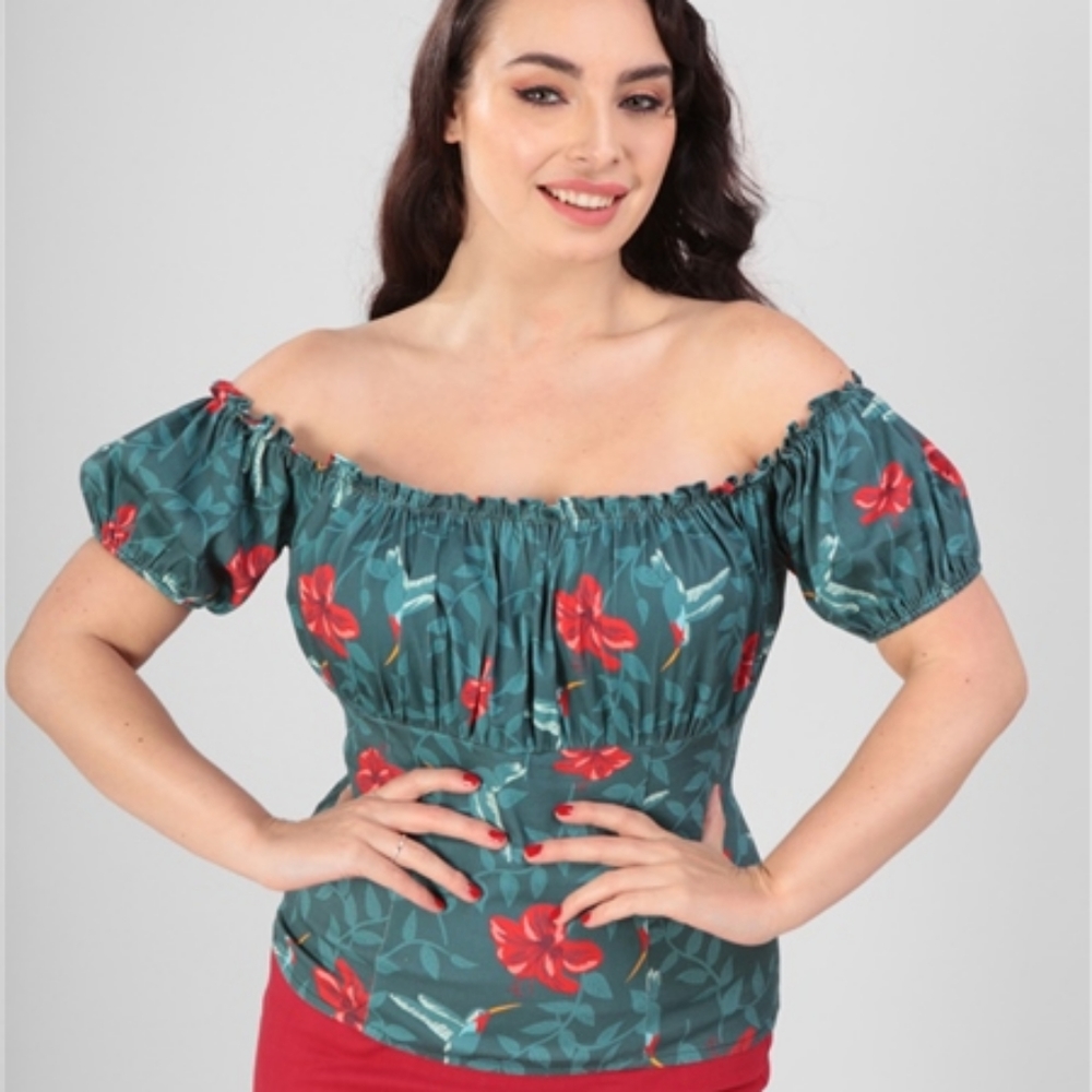 Collectif Viviana Eden Hummingbird top, new